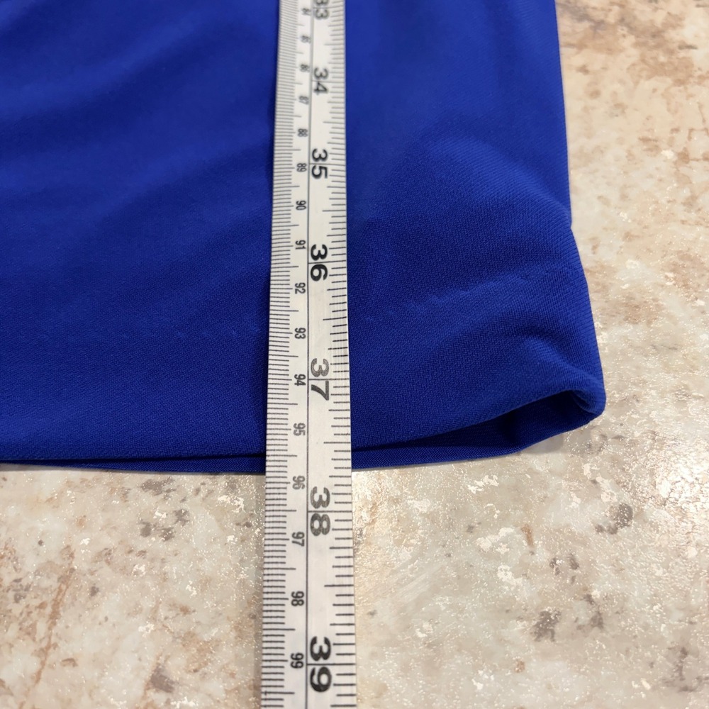 Cache Cold Shoulder Rhinestone Sheath Dress 6 Royal Blue - Picture 11 of 12